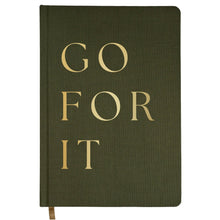 Load image into Gallery viewer, Go For It Fabric Journal by Sweet Water Decor

