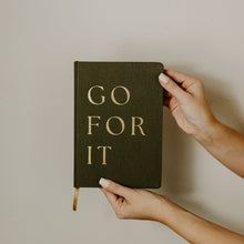 Load image into Gallery viewer, Go For It Fabric Journal by Sweet Water Decor
