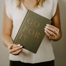 Load image into Gallery viewer, Go For It Fabric Journal by Sweet Water Decor
