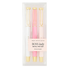 Load image into Gallery viewer, Boss Lady Metal Pen Set by Sweet Water Decor
