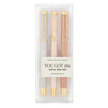 Load image into Gallery viewer, You Got This Metal Pen Set by Sweet Water Decor
