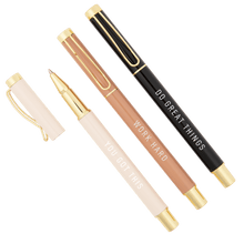 Load image into Gallery viewer, Motivational Metal Pen Set by Sweet Water Decor
