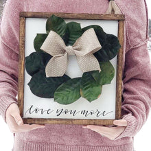 Load image into Gallery viewer, Customizable Sign With Wreath
