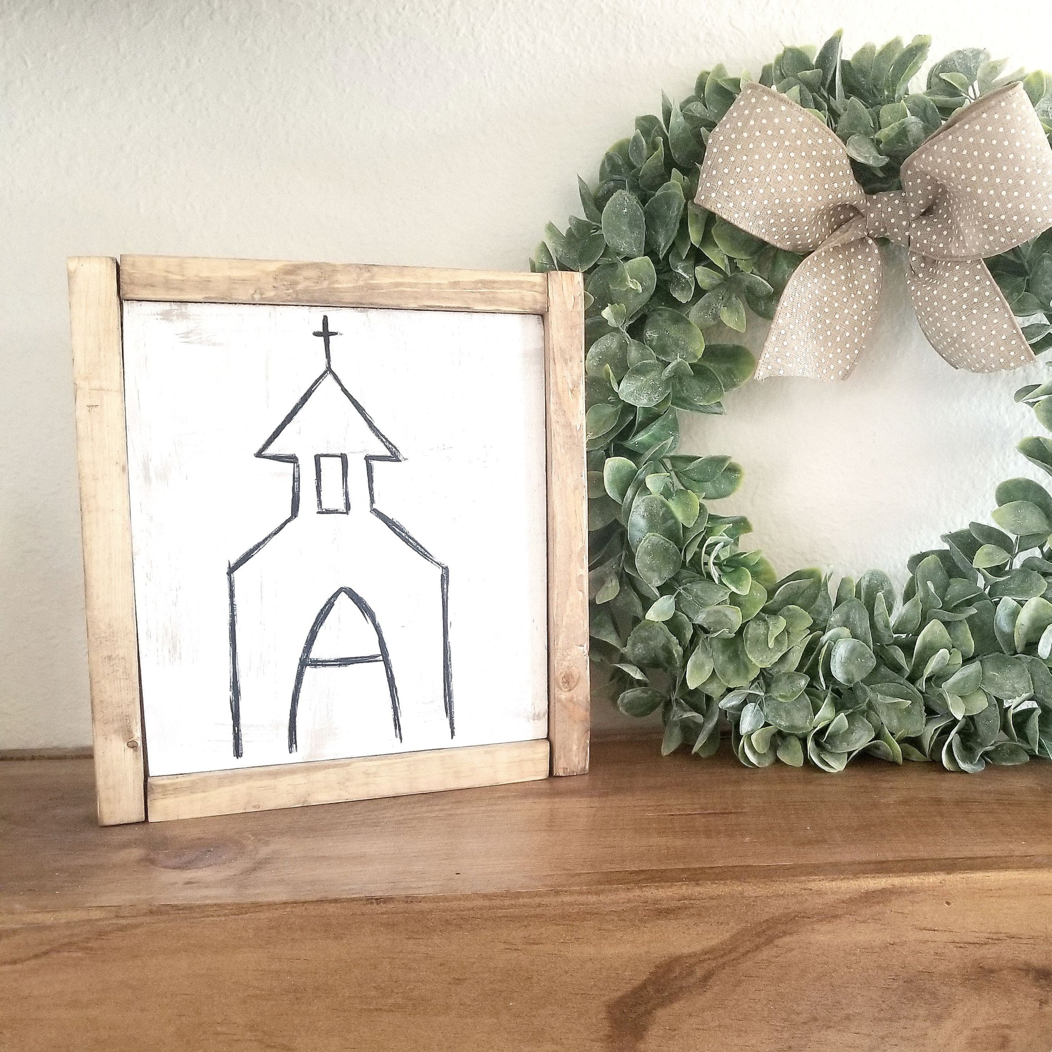 Rustic Church Sign Rustic Church Sign – Lavender and Lemonade Design Co.