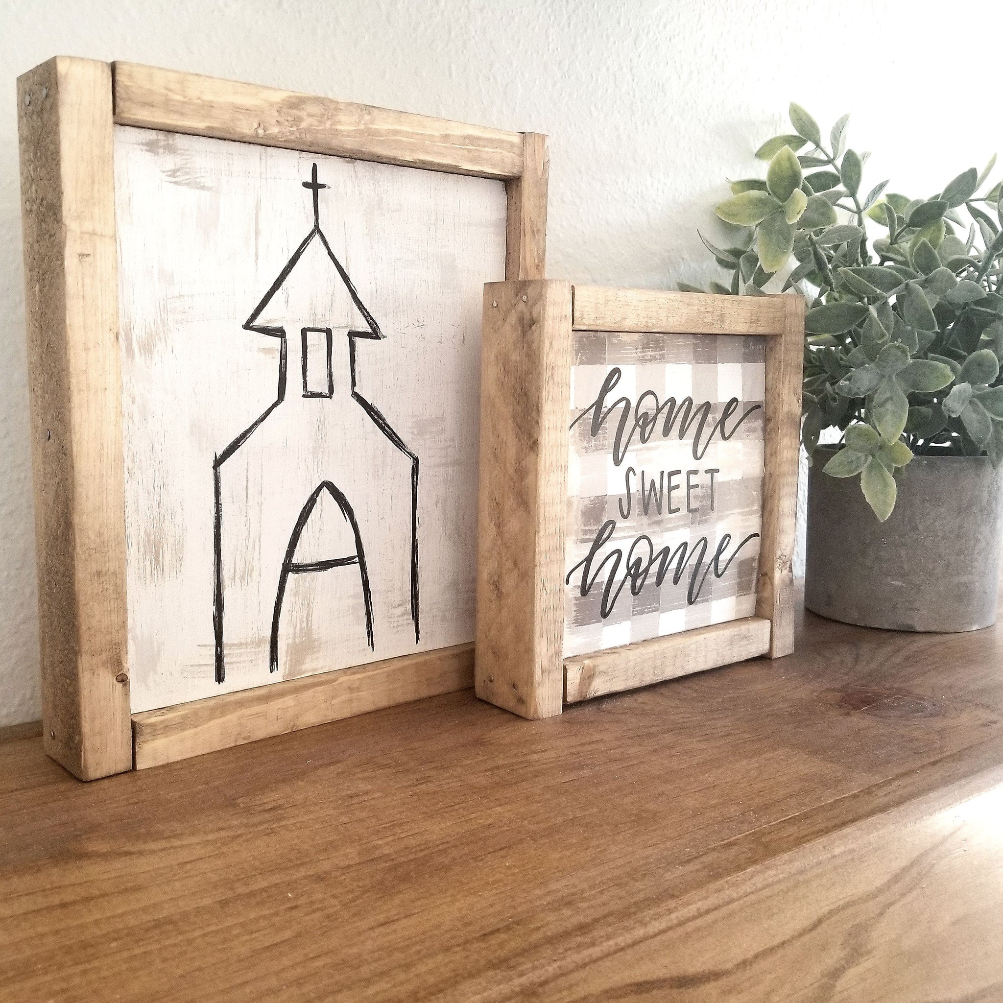Shrine Rustic Sign Rustic Church Sign – Lavender and Lemonade Design Co.