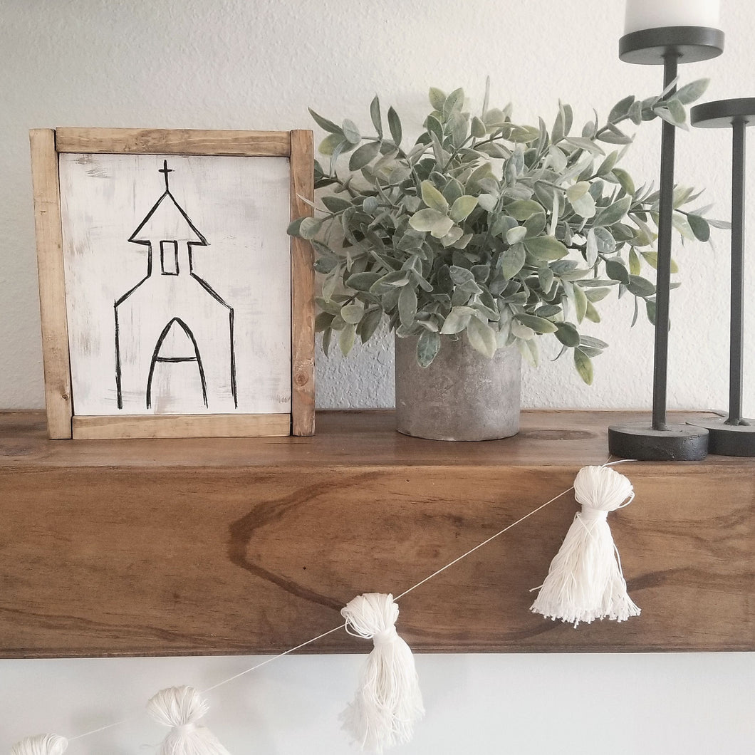 Rustic Church Sign