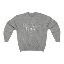 Load image into Gallery viewer, &#39;Be the Light&#39; Crewneck Sweatshirt

