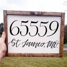 Load image into Gallery viewer, Customizable Zip Code Sign

